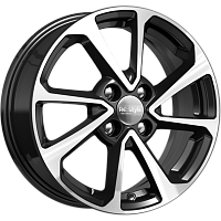 Литые диски КС861 (ZV 15_Solaris I) (КС861) 6.000xR15 4x100 DIA54.1 ET48 алмаз черный для Opel Agila Литые диски КС861 (ZV 15_Solaris I) (КС861) 6.000xR15 4x100 DIA54.1 ET48 алмаз черный для Opel Agila