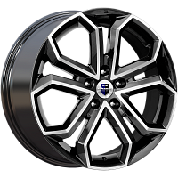 Литые диски Пандора (КС466) 8.500xR19 5x127 DIA71.6 ET40 алмаз черный