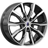 Литые диски Портер (КС906) 7.500xR18 5x114.3 DIA67.1 ET45 алмаз черный для Mazda 6 Mps Литые диски Портер (КС906) 7.500xR18 5x114.3 DIA67.1 ET45 алмаз черный для Mazda 6 Mps