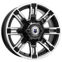 Литые диски Полюс (КС609М) 7.500xR16 6x139.7 DIA106.1 ET15 алмаз черный для Hyundai Terracan Литые диски Полюс (КС609М) 7.500xR16 6x139.7 DIA106.1 ET15 алмаз черный для Hyundai Terracan