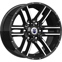 Литые диски Алгама (КС762) 8.000xR17 6x139.7 DIA106.1 ET0 алмаз черный для Hyundai Terracan Литые диски Алгама (КС762) 8.000xR17 6x139.7 DIA106.1 ET0 алмаз черный для Hyundai Terracan