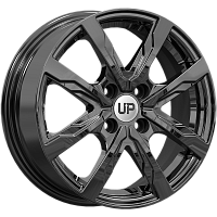 Литые диски Up122 (КС1092) 6.000xR15 4x100 DIA56.6 ET39 New Black для Chevrolet Spark