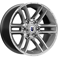 Литые диски Алгама (КС762) 8.000xR17 6x139.7 DIA106.1 ET-10 дарк платинум для Hyundai Terracan Литые диски Алгама (КС762) 8.000xR17 6x139.7 DIA106.1 ET-10 дарк платинум для Hyundai Terracan