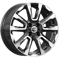 Литые диски КС1026 (ZV 16_Rio) (КС1026) 6.500xR16 4x100 DIA54.1 ET46 алмаз черный для Mazda 2 Литые диски КС1026 (ZV 16_Rio) (КС1026) 6.500xR16 4x100 DIA54.1 ET46 алмаз черный для Mazda 2