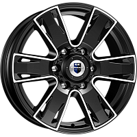 Литые диски Севенна (КС726) 7.000xR17 6x139.7 DIA106.1 ET30 алмаз черный Литые диски Севенна (КС726) 7.000xR17 6x139.7 DIA106.1 ET30 алмаз черный