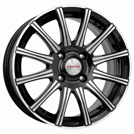 Сиеста (КС477) 5.000xR13 4x98 DIA58.5 ET38 алмаз черный Сиеста (КС477) 5.000xR13 4x98 DIA58.5 ET38 алмаз черный