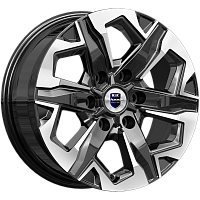 Литые диски Тейт (КС1050) 7.500xR17 6x139.7 DIA78.1 ET25 алмаз черный Литые диски Тейт (КС1050) 7.500xR17 6x139.7 DIA78.1 ET25 алмаз черный